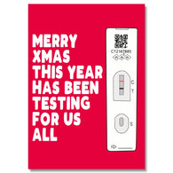Merry Christmas Covid Test Card